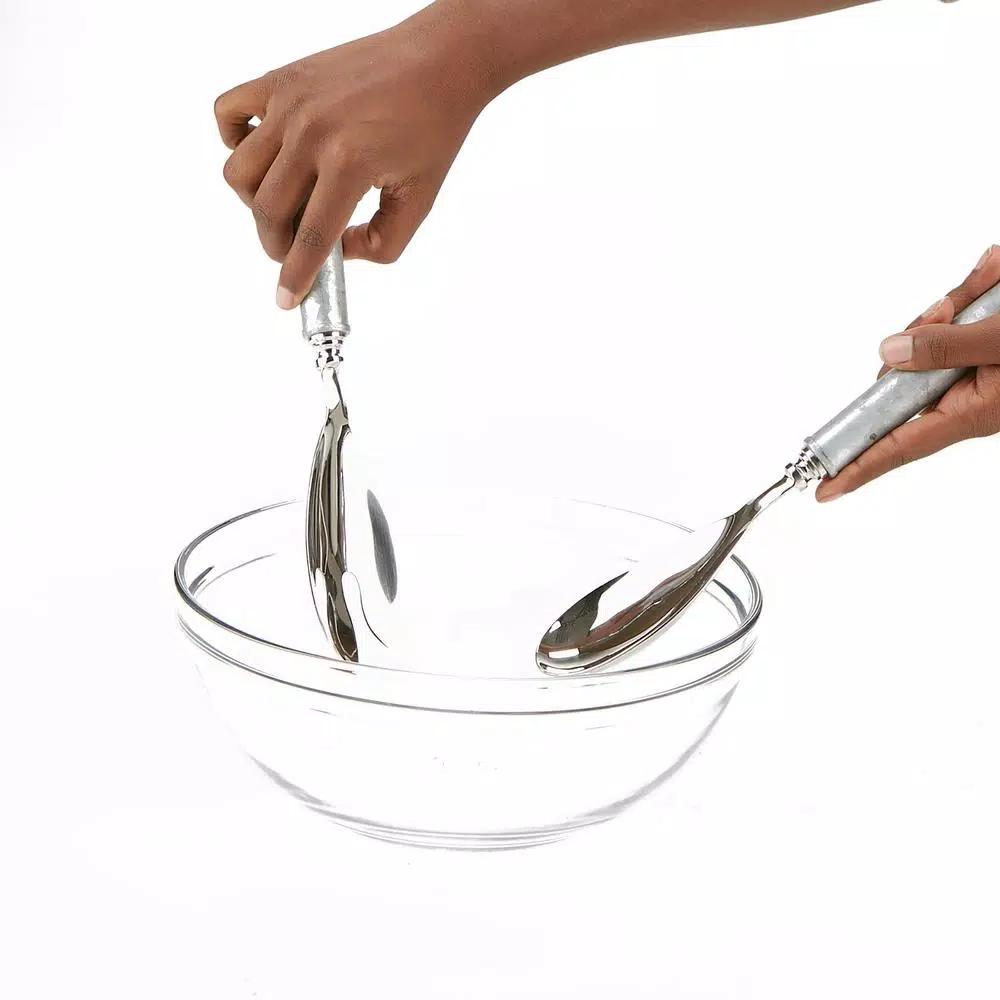 Mind Reader Stainless Steel Salad Server Set - 2-Piece Spoon and Fork Utensils