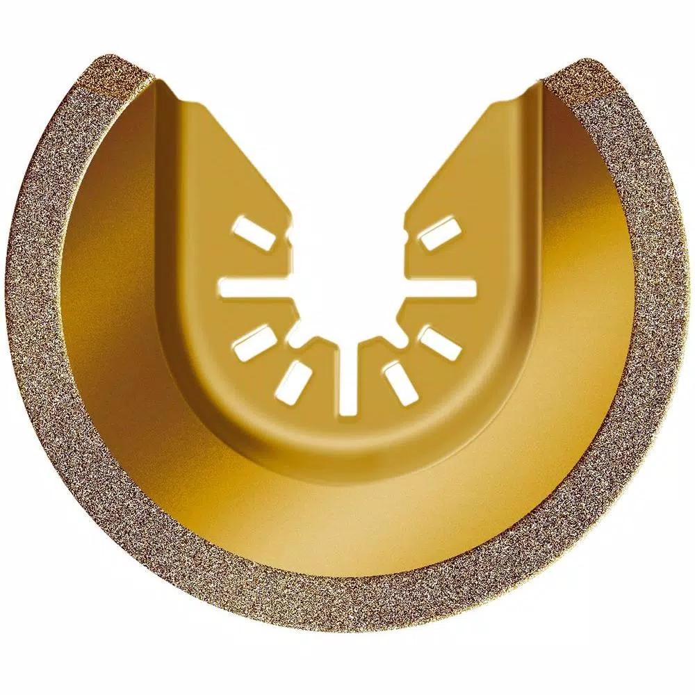 Rockwell RW8946 3-1/8 in. Universal Fit Carbide Grit Semicircle Oscillating Tool Blade