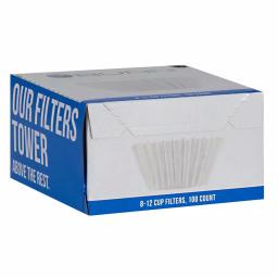 BUNN 8-12 Cup Flat Bottom Coffee Filters, White, 600 Count (Case of 6) thumbnail 3