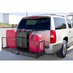 Erickson 60 in. x 20 in. Steel Folding Hitch Cargo Carrier, 500 lb. Capacity for 2 in. Receiver thumbnail 4
