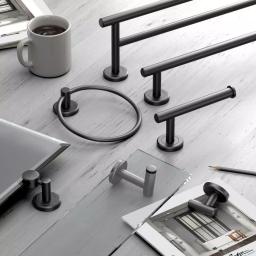 Gatco Latitude II Toilet Paper Holder with Shelf, Matte Black thumbnail 4