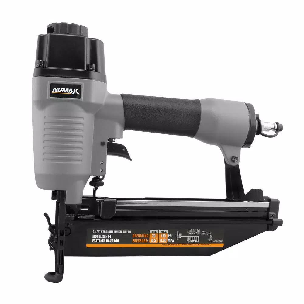 NuMax SFN64 16-Gauge 2-1/2 in. Pneumatic Straight Finish Nailer