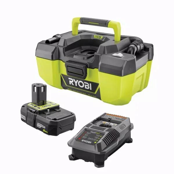 RYOBI 18V ONE+ 3 Gallon Project Wet/Dry Vacuum Kit with 2.0 Ah Battery and Charger