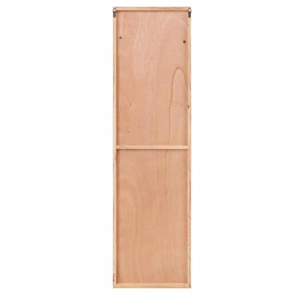 Pinnacle Patton Wall Decor Farmhouse Rules Rustic White Wood Plank Barn Door Sign, 47.5 x 13.5 in.
