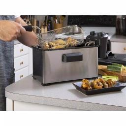 Elite Gourmet Elite 3.5 Qt. Immersion Deep Fryer, 1500W Stainless Steel Electric Fryer with Adjustable Thermostat thumbnail 5