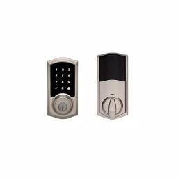 Kwikset Premis Touchscreen Smart Lock Satin Nickel Single Cylinder Deadbolt with Tustin Lever thumbnail 3