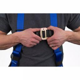 Werner LiteFit Standard 1 D-Ring Safety Harness, Medium/Large, Blue thumbnail 10