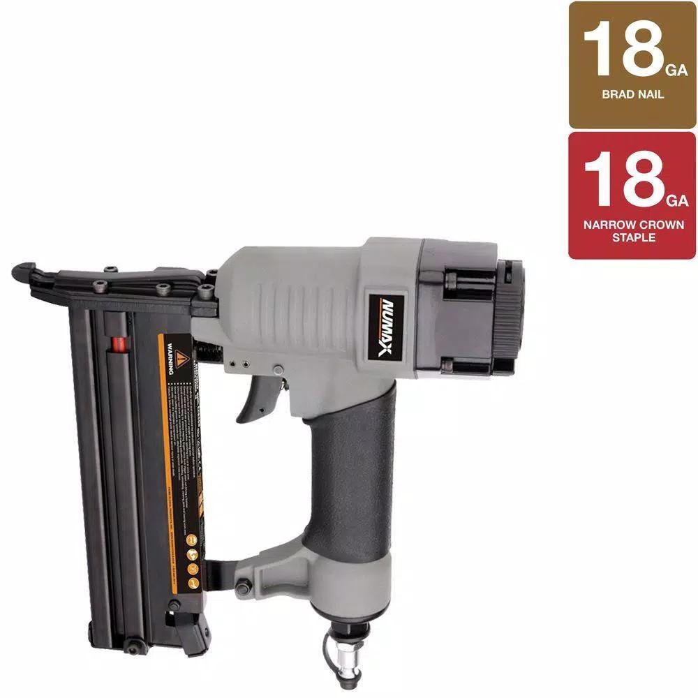 NuMax 2-in-1 18-Gauge 2 in. Brad Nailer and 1-5/8 in. Narrow Crown Stapler