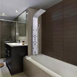 AKDY 65 in. Stainless Steel 8-Jet Rainfall Waterfall Shower Panel System with Handheld Wand thumbnail 14