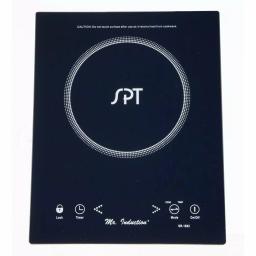 SPT 1650W Single Burner Induction Cooktop with 3.5L Stainless Steel Pot and Glass Lid, Black thumbnail 1