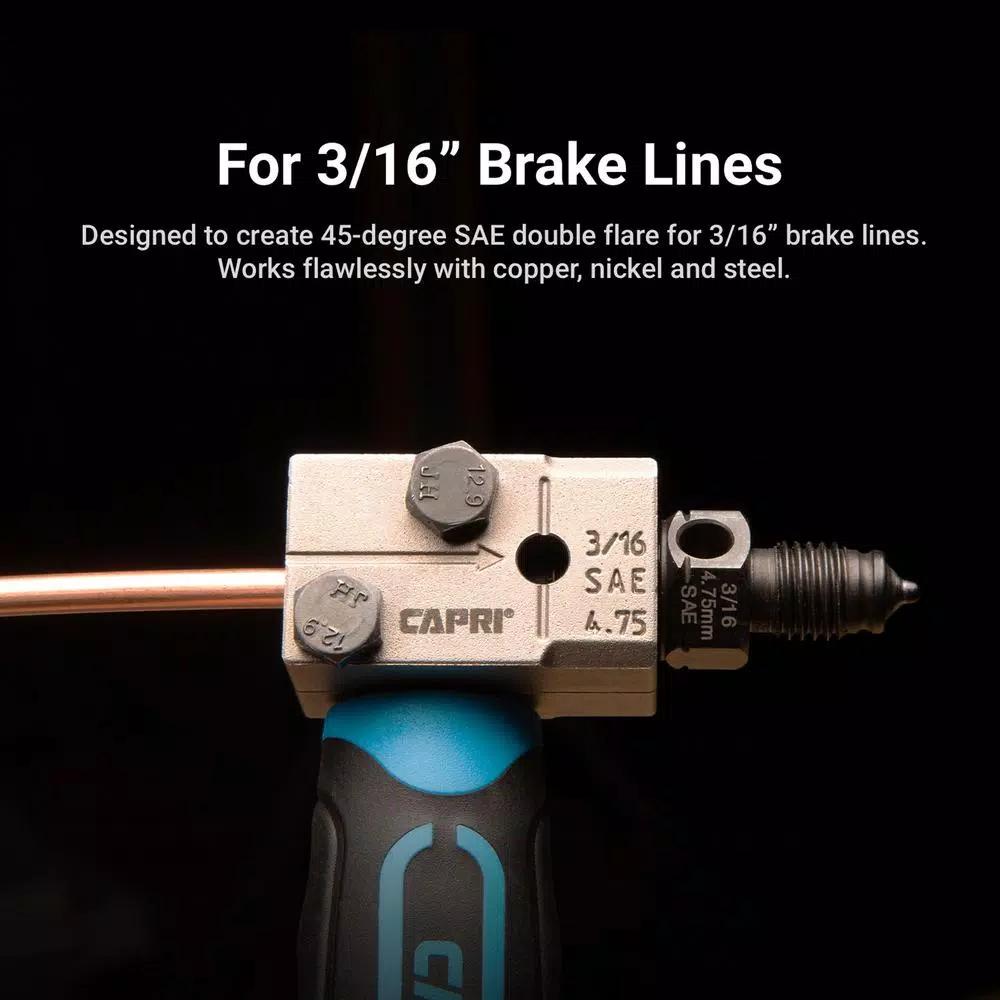Capri Tools 3/16 in. Double Flaring Tool for Steel, Nickel, and Copper Tubing