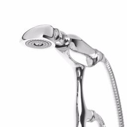 AKDY 3-Handle Freestanding Claw Foot Tub Filler with Telephone Hand Shower, Chrome thumbnail 4