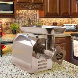 Sportsman Buffalo Tools Commercial Grade 250W Stainless Steel Electric Meat Grinder with Sausage Attachments thumbnail 3