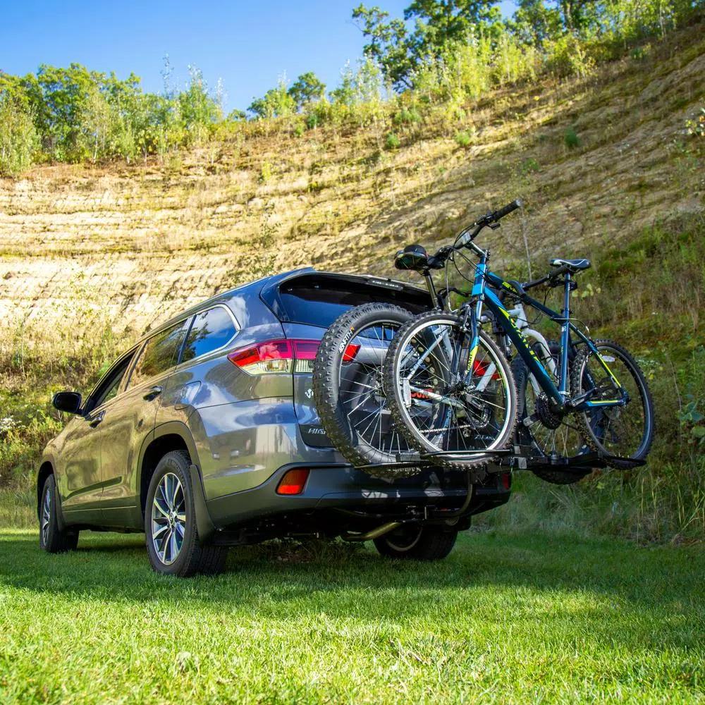 CURT 2-Bike Tray-Style Hitch-Mounted Bike Rack, 1-1/4" or 2" Receiver