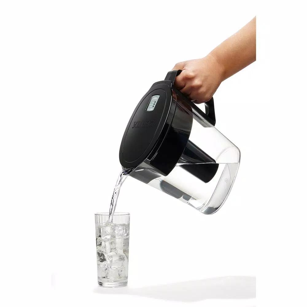 Brita Soho 5-Cup Water Filter Pitcher, BPA-Free, Black
