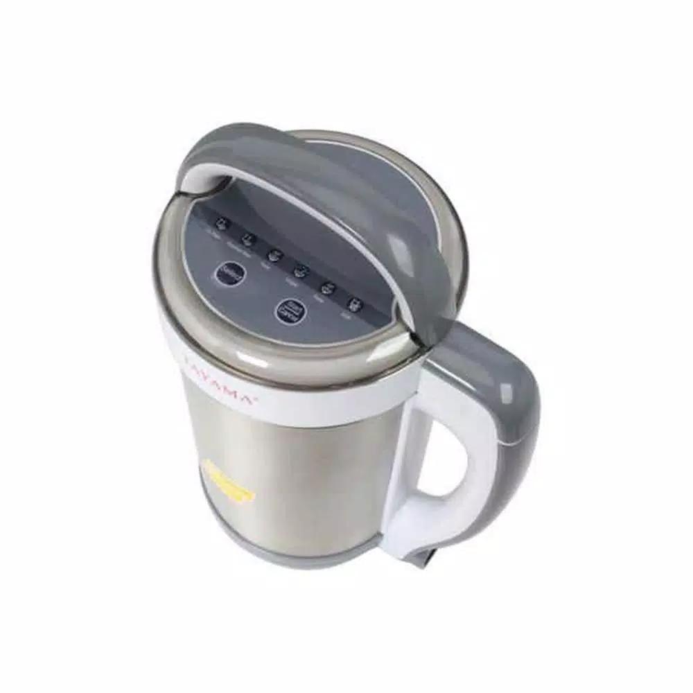 Tayama DJ-15SS Soy Milk Maker, 1.3L Automatic Nut Milk & Soup Maker, Grey Stainless Steel