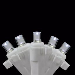Brite Star 35-Light Battery Operated White LED Icicle String Lights with White Wire thumbnail 1