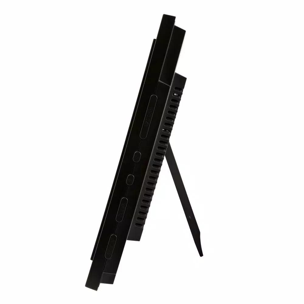 La Crosse Technology 15 in. Extra-Large Textured Atomic Digital Clock - Black, Wall or Tabletop