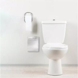 Alpine Industries Wall-Mounted Sanitary Napkin Receptacle, Brushed Stainless Steel thumbnail 6