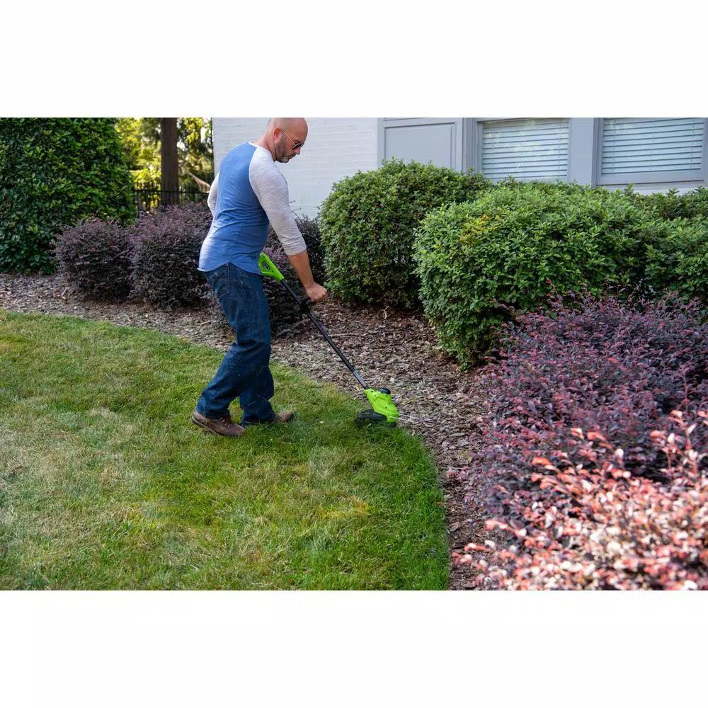 Greenworks 24V Cordless TORQDRIVE String Trimmer with 2.0 Ah Battery and Charger, 10 in. Cutting Path