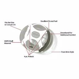 Safe Handler Bison Life Safe Handler Everyday Series White HDPE Bump Cap with 4-Point Pin Lock Suspension thumbnail 4