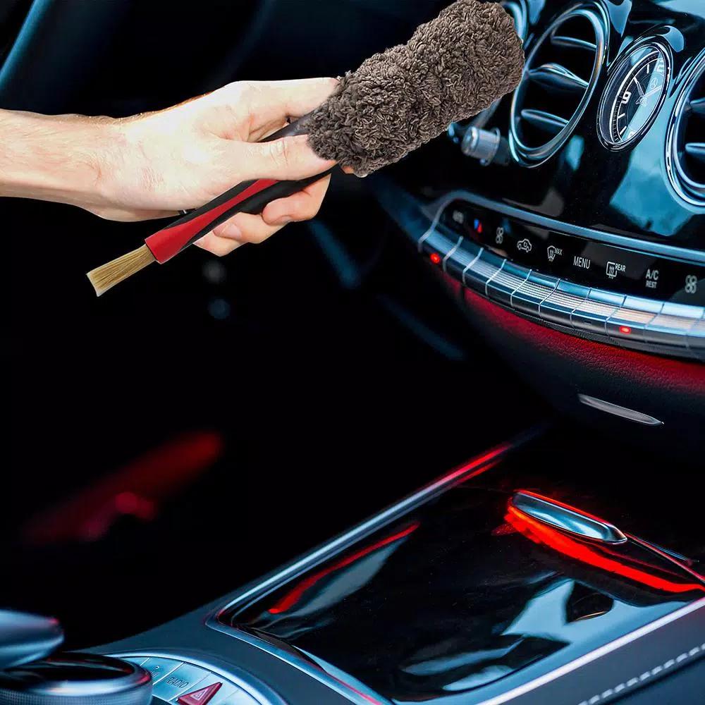 Barrett-Jackson Car Interior Brush Kit with Dash Duster and Upholstery Brush