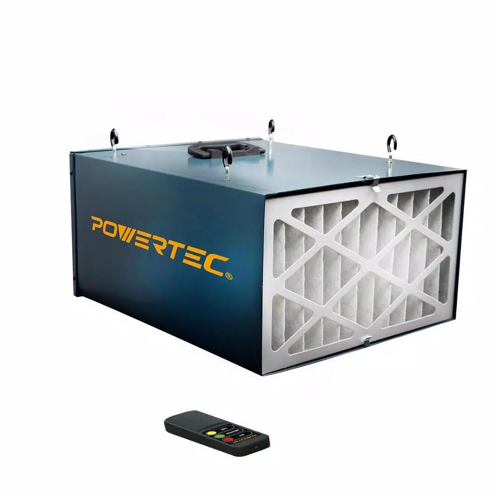 POWERTEC 3-Speed Remote Controlled Air Filtration System (300/350/400 CFM)