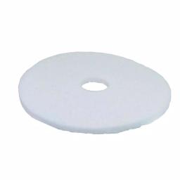 Quickie 17 in. Light Duty Floor Polishing Pad, White thumbnail 2