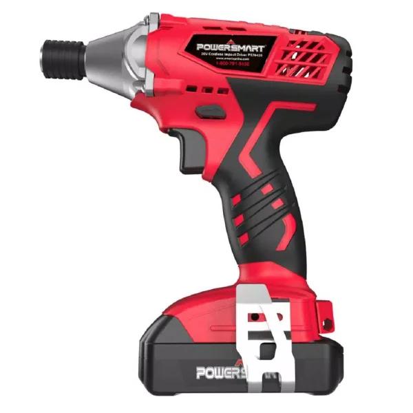 PowerSmart 20V Cordless 1/4 in. Hex Impact Driver Kit with 1.5 Ah Battery and Charger