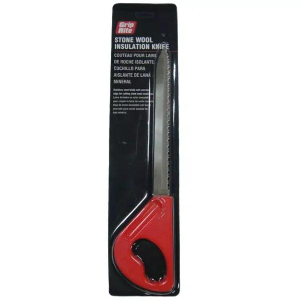 Grip-Rite Stone Wool Insulation Knife with Serrated Stainless Steel Blade
