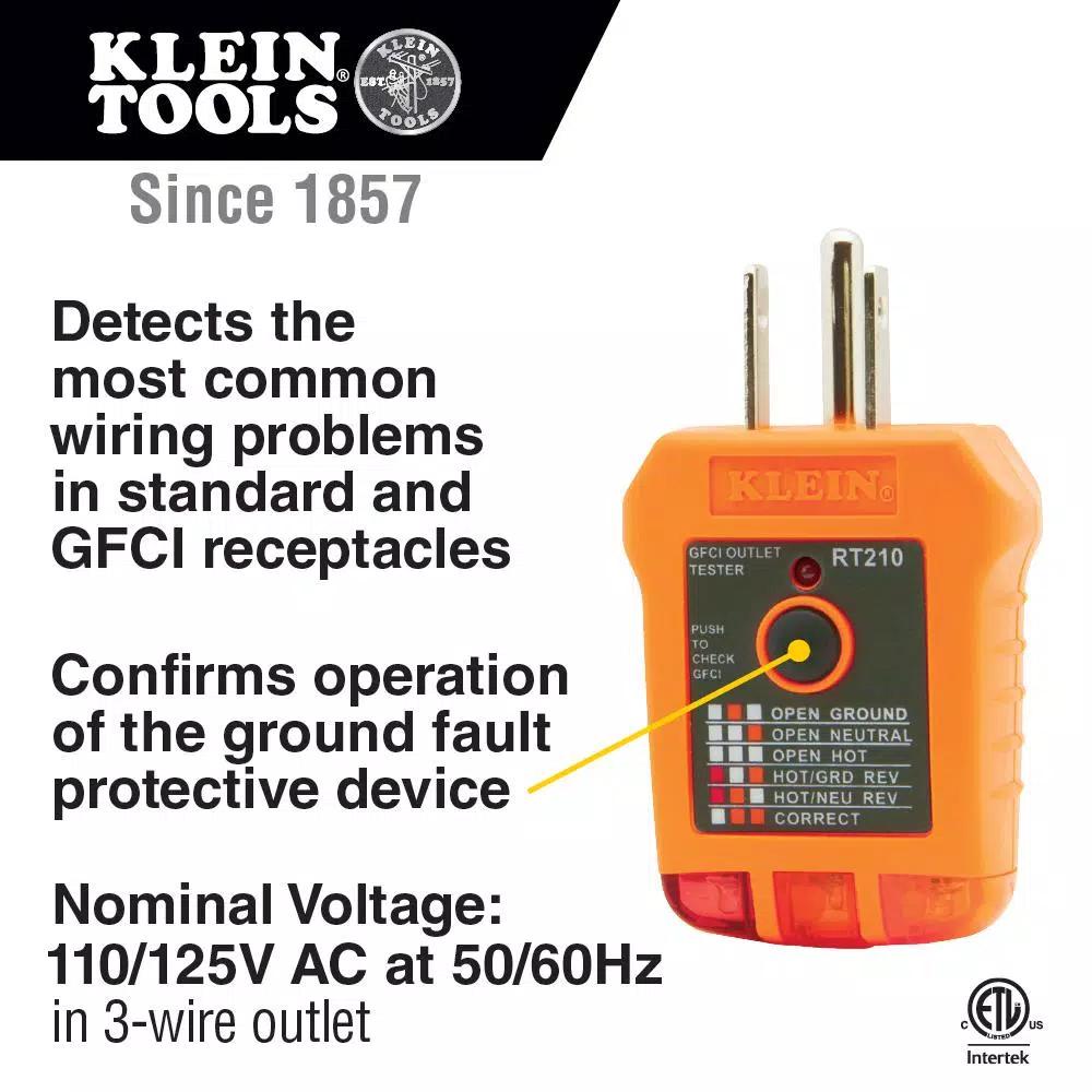 Klein Tools 3-Piece Electrical Tester Set: Non-Contact Voltage, AC/DC Voltage & GFCI Receptacle Tester