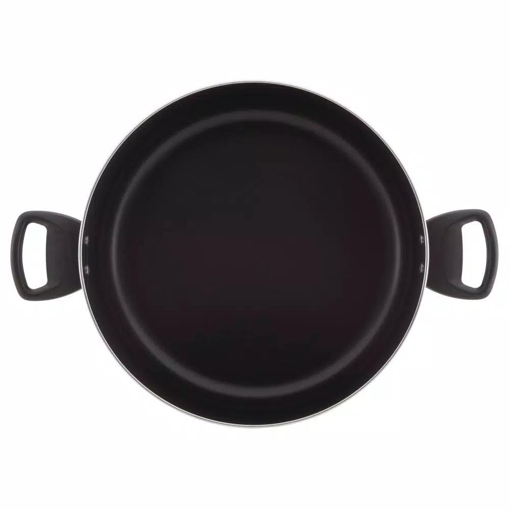 Farberware 10.5 Qt. Aluminum Nonstick Stock Pot with Glass Lid, Champagne