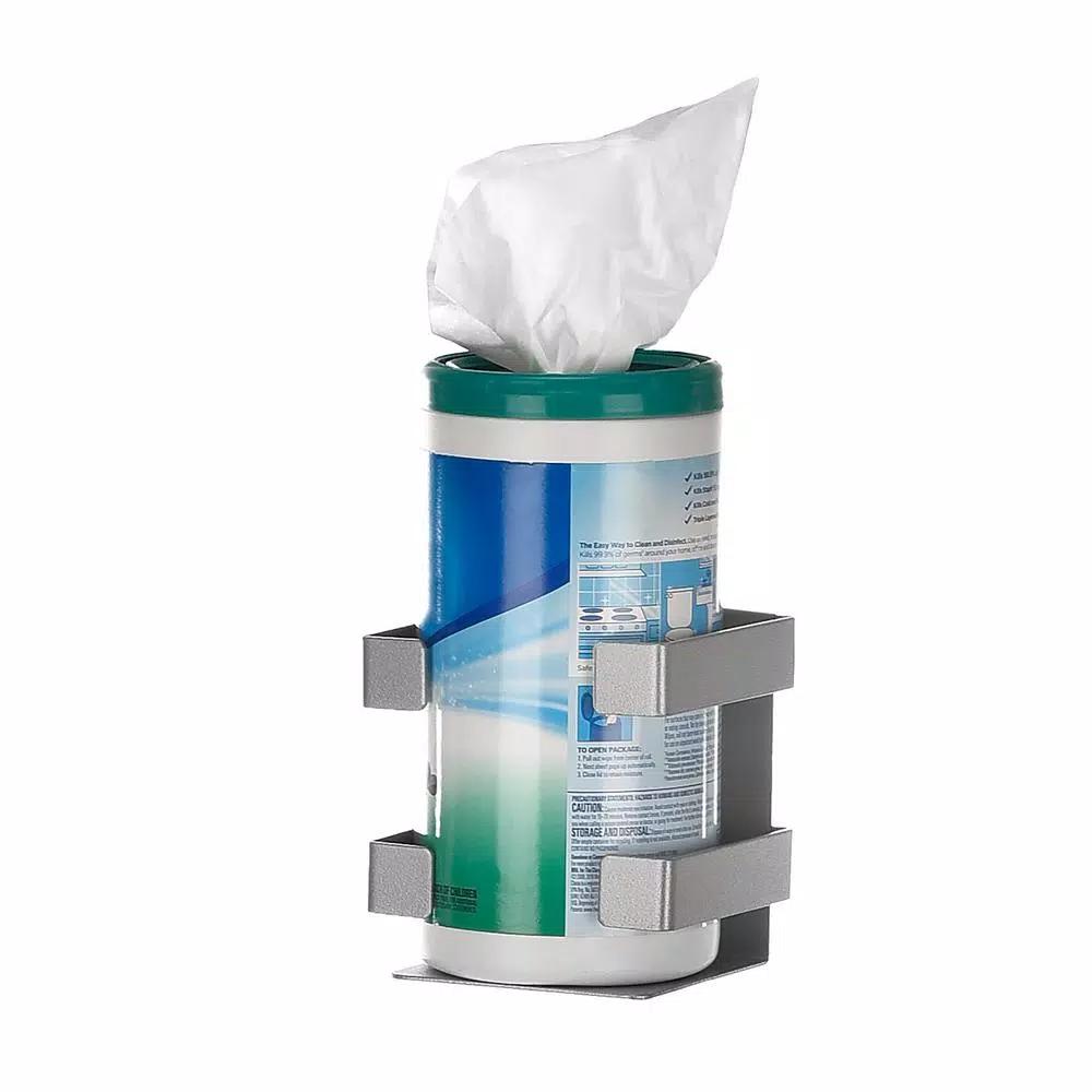 Alpine Industries Wall Mount Sanitizing Wipes Dispenser, Durable Metal Construction