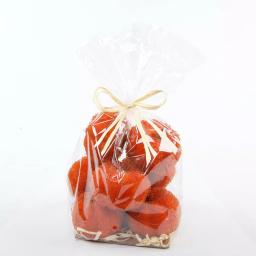 Flora Bunda 8-Piece Dark Orange Beaded Mini Pumpkin Set - 3 in. Fall Harvest Tabletop Decor thumbnail 5