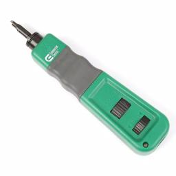 Commercial Electric Ratchet Modular Plug Crimper and Impact Punch Down Tool Set thumbnail 7