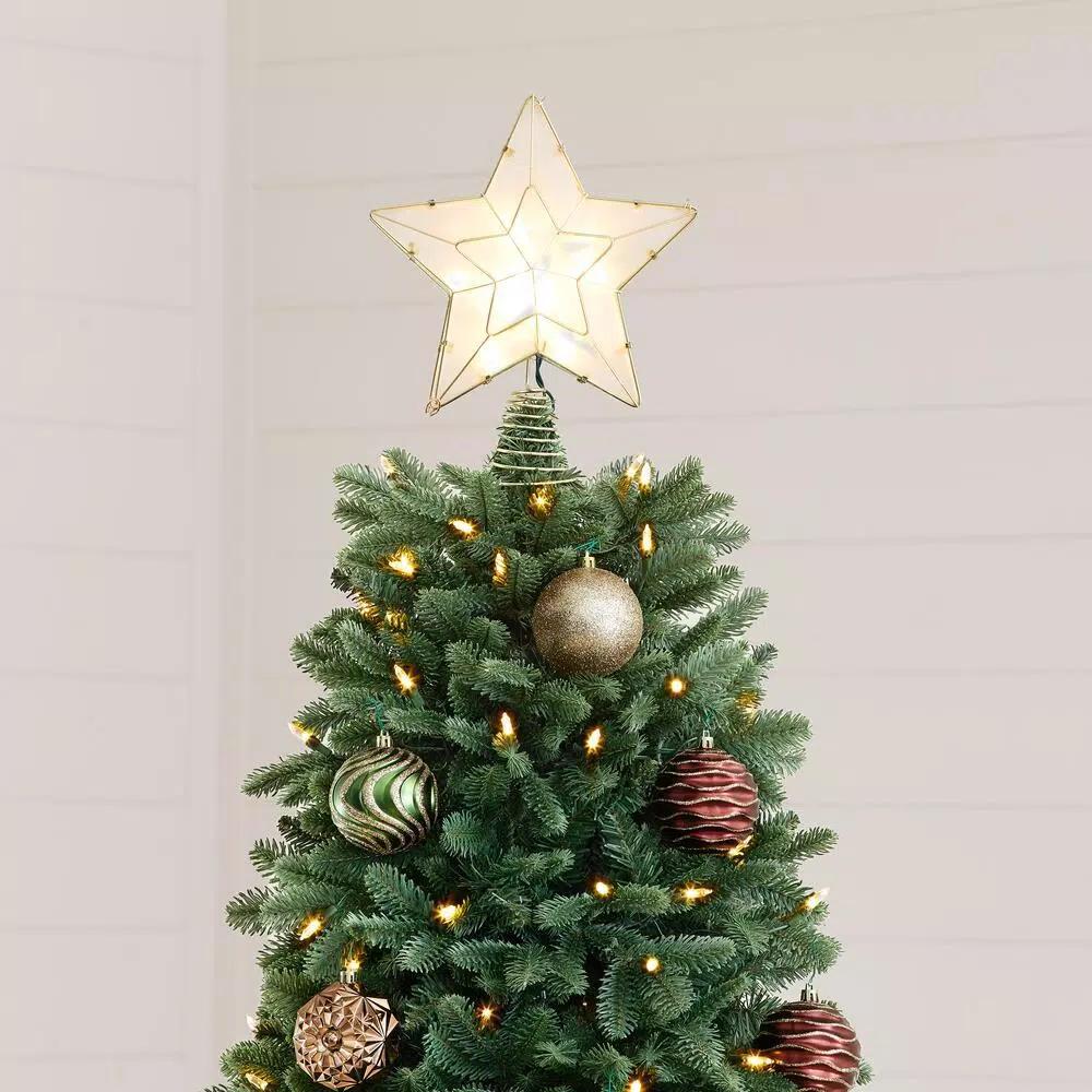 Home Decorators Collection 9 ft Chelsey Balsam Fir Pre-Lit Artificial Christmas Tree with 1100 SureBright Warm White LED Lights
