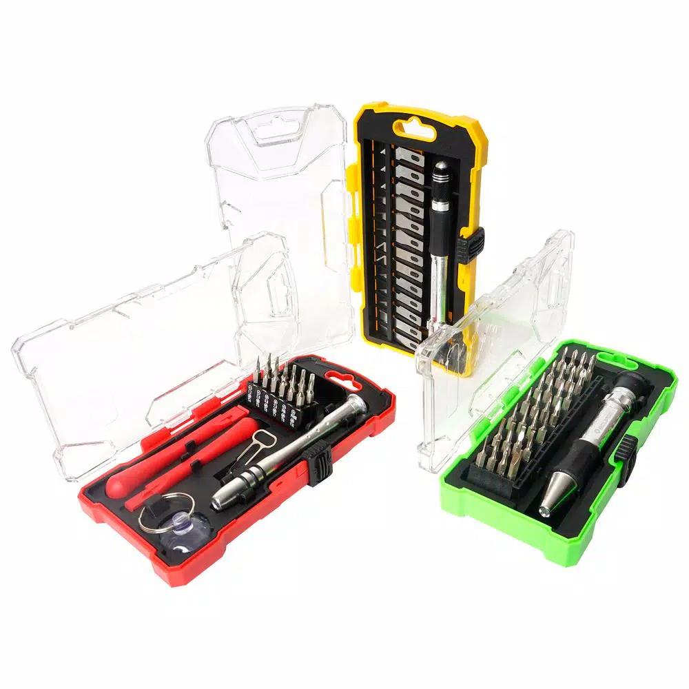 Eclipse Tools 3-Pack Precision Hobby, Repair, and Smartphone Disassembly Tool Set, 54-Piece