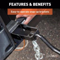 CURT MV Round Bar Weight Distribution Hitch, 8,000-10,000 lbs. GTW, 31-3/16 in. Bars thumbnail 2