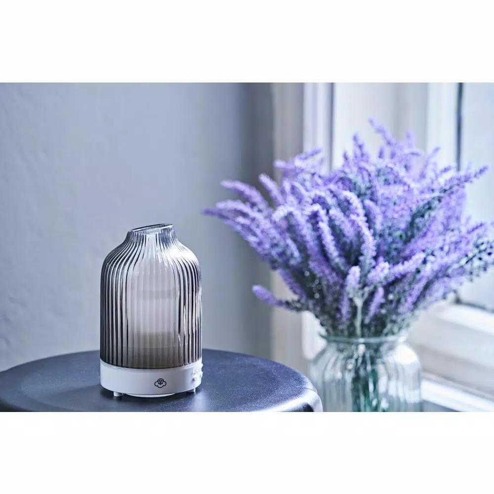 Serene House Fountain Ultrasonic Aromatherapy Diffuser with 7-Color LED Lights