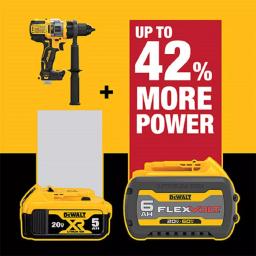 DEWALT 20V MAX Brushless 1/2 in. Hammer Drill/Driver Kit with FLEXVOLT ADVANTAGE & 6.0Ah Battery thumbnail 3