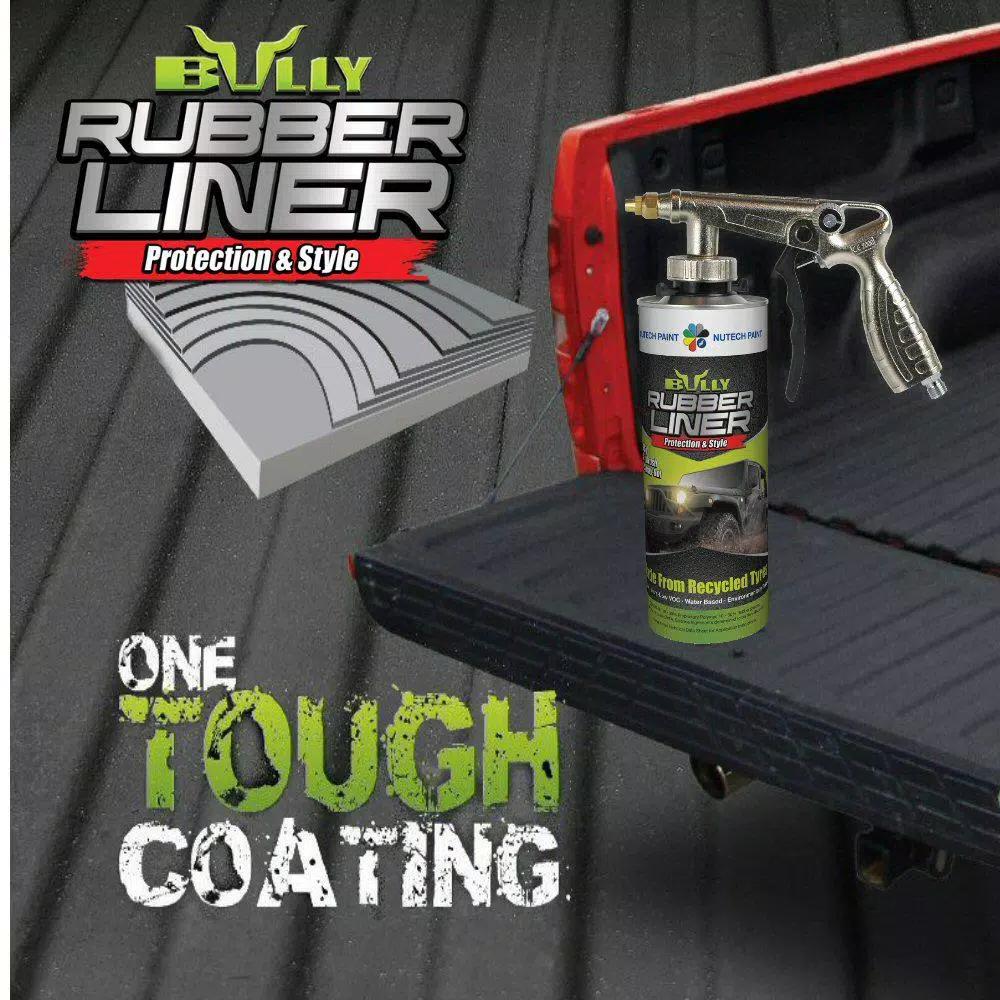 Bullyliner Water Based Rubber Truck Bed Liner, Burnt Red (4-Box Pack)