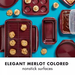 Circulon Nonstick Bakeware Cookie Pan, 10-Inch x 15-Inch, Merlot thumbnail 3