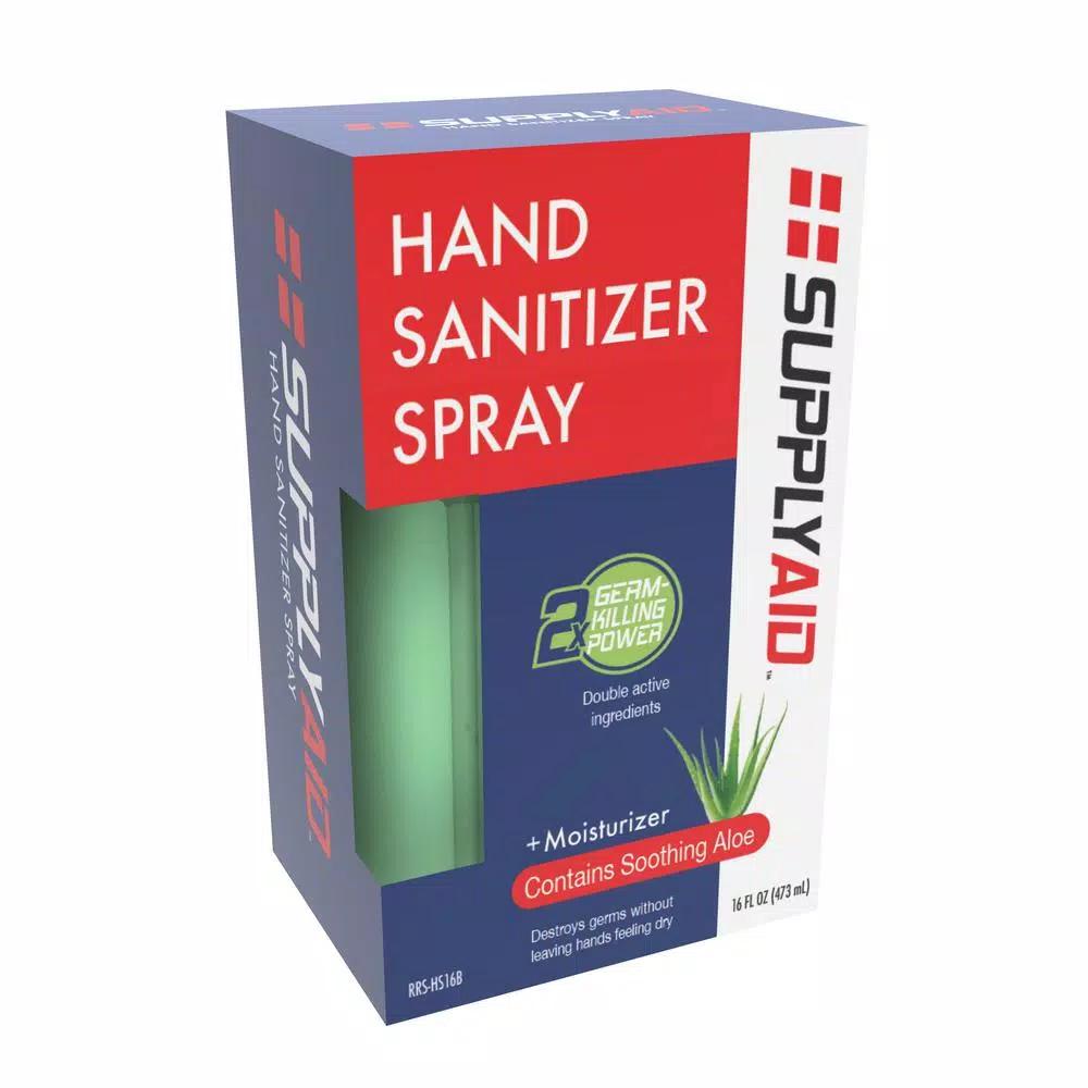 SupplyAid 16 oz. Dual Action Hand Sanitizer Spray with Soothing Aloe