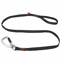 Ergodyne Squids 3129 Black Tool Lanyard with Swivel Double-Locking Carabiner, 40 lb. Capacity thumbnail 1