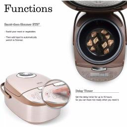 Aroma Professional 4 Qt. Champagne Electric Multi-Cooker with Ceramic Pot and Turbo Convection thumbnail 5