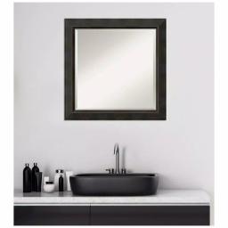 Amanti Art Signore 24 in. x 24 in. Square Wood Framed Beveled Edge Bathroom Vanity Mirror in Bronze thumbnail 7