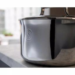 Saveur Selects Voyage 6 qt. Tri-Ply Stainless Steel Stock Pot with Lid thumbnail 3