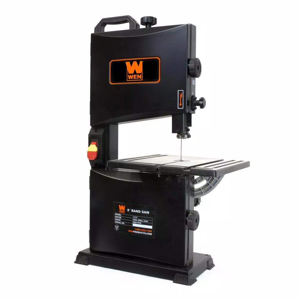 WEN 9 in. Benchtop Band Saw, 2.8 Amp, 120V Corded Vertical Band Saw
