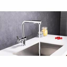 Vanity Art Single-Handle Pull Out Kitchen Faucet, Polished Chrome, Classic Style thumbnail 7