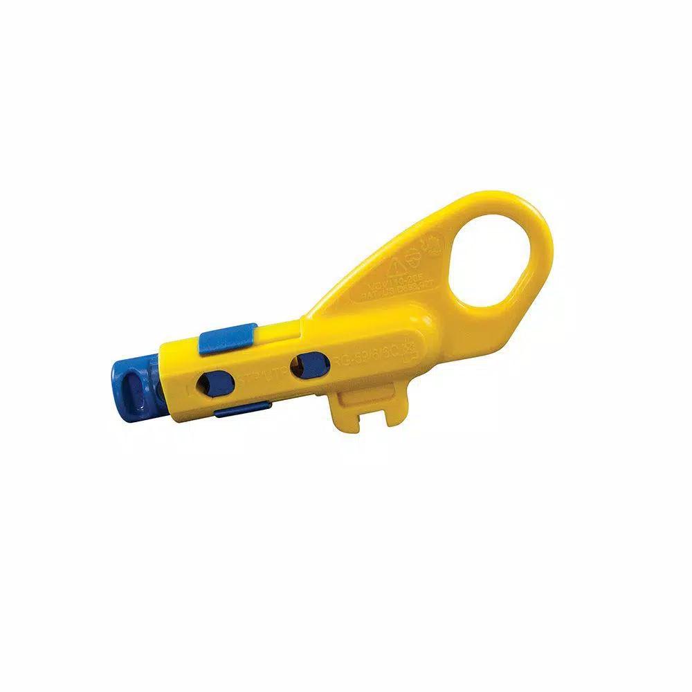 Klein Tools CAT6 Pass-Thru Modular Crimper, Radial Stripper, and 20-Pack Connector Set